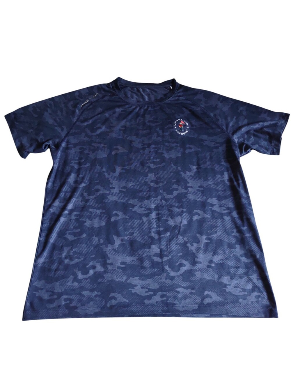 Peter Millar Large Blue Camo Short Sleeve T-Shirt 124th US Open Pinehurst